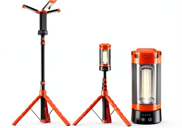 AKOFUN Rechargeable LED Work Light Tripod Stand 12000mAh-0