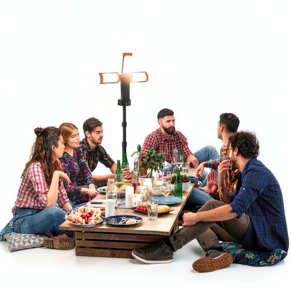 AKOFUN Rechargeable LED Work Light Tripod Stand 12000mAh-5