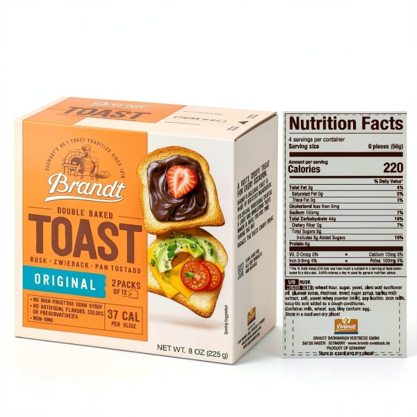 Brandt Toast Crackers Double Baked Crispy Snack Packs-1