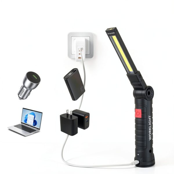 Suranew Rechargeable LED Work Light Magnetic Hook 5 Modes-4