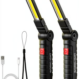 Suranew Rechargeable LED Work Light Magnetic Hook 5 Modes-0