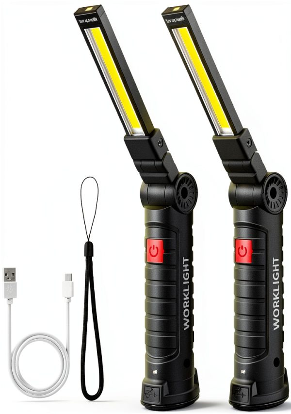 Suranew Rechargeable LED Work Light Magnetic Hook 5 Modes-0