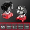 Azocek LED Work Light 40W 6000 Lumen Battery Powered-2