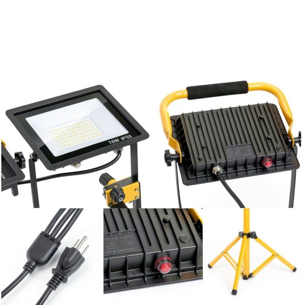 Zetunlo LED Work Light Tripod 21000LM IP66 Waterproof-3