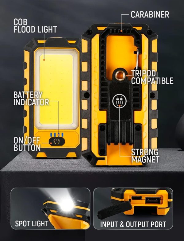 INNOFOX Rechargeable LED Work Light Waterproof Magnetic-3