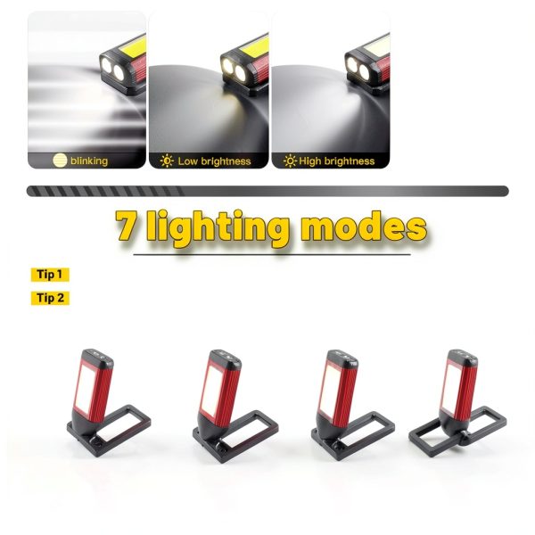 Yiamia Rechargeable LED Work Light Flashlight Power Bank-1