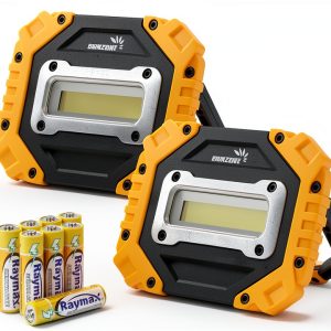 Sunzone LED Work Light 2 Pack Yellow Portable Waterproof-0