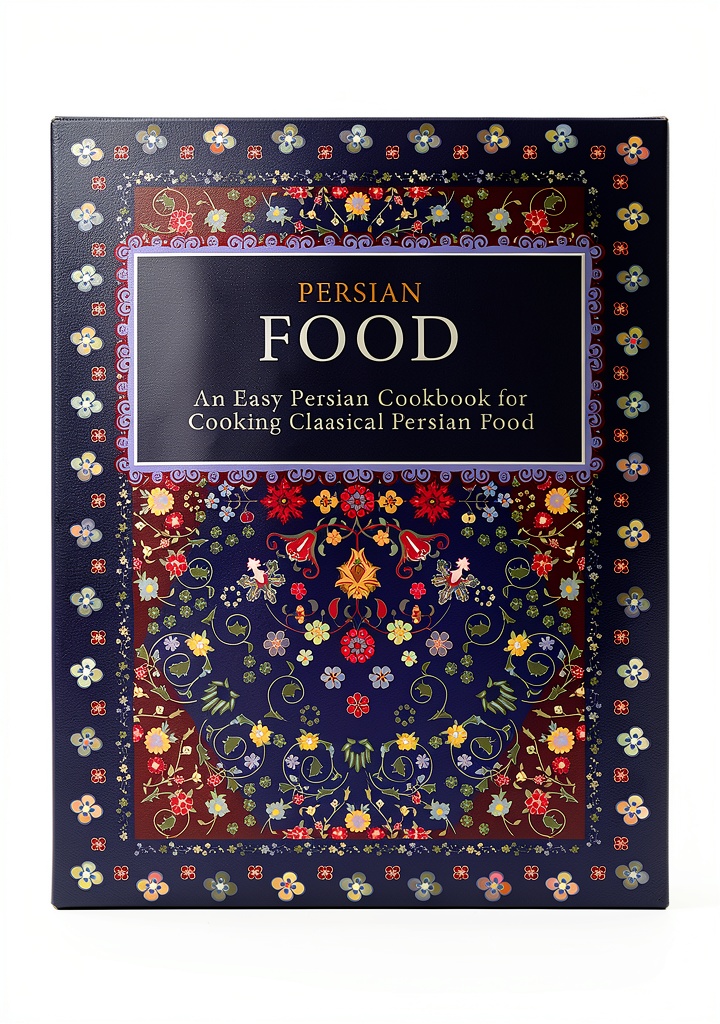 'Middle Eastern cookbook open to a recipe page'