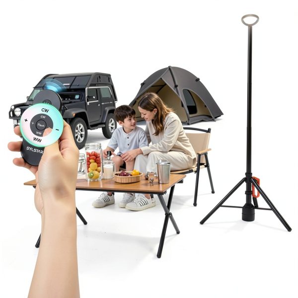 SYLSTAR Telescopic Work Light Remote Control Rechargeable-4