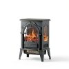 BREEZEHEAT Electric Fireplace Heater Black 22 inch-6