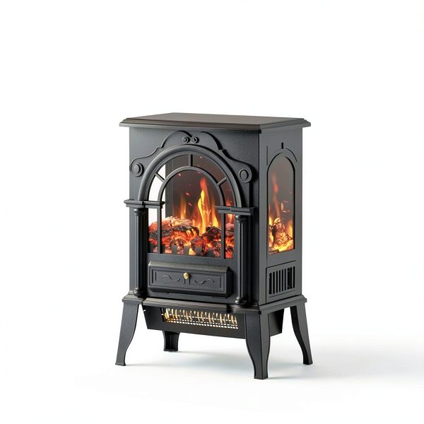 BREEZEHEAT Electric Fireplace Heater Black 22 inch-6