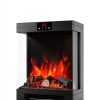 OYLUS Electric Fireplace Heater Classic Matte Black-6