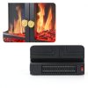 Sweetcrispy Electric Fireplace Carbon Metal-7