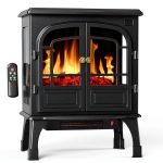 Sweetcrispy Electric Fireplace Carbon Metal-0