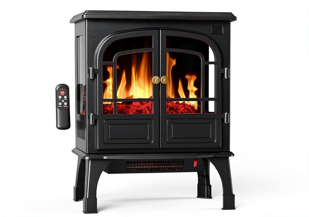 Sweetcrispy electric fireplace installed in a modern living room