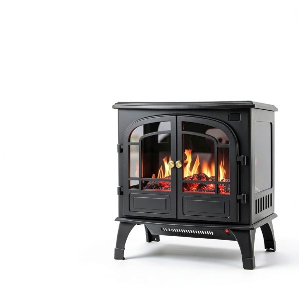 Sweetcrispy Electric Fireplace Carbon Metal-3