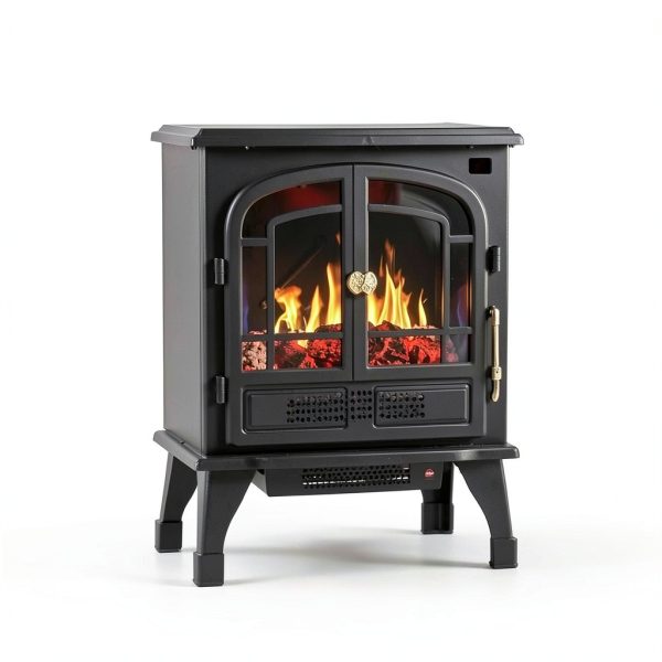 Sweetcrispy Electric Fireplace Carbon Metal-6