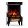 OYLUS Electric Fireplace Heater Classic Matte Black-3