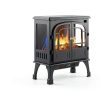 Sweetcrispy Electric Fireplace Carbon Metal-2