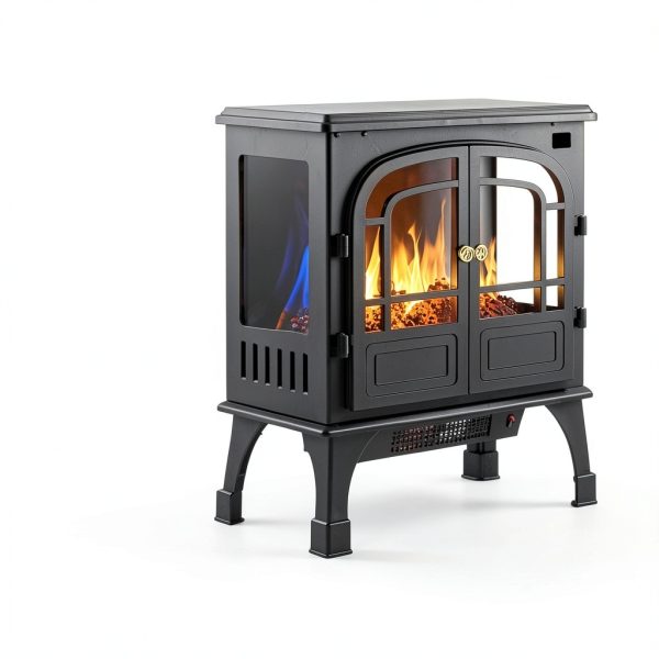 Sweetcrispy Electric Fireplace Carbon Metal-2
