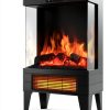 OYLUS Electric Fireplace Heater Classic Matte Black-0