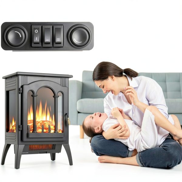 Electactic Electric Fireplace Heater Lacquered Finish-1