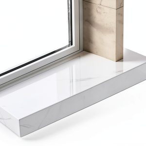 Window Sill Capping LXLZYXSF Acrylic Cover White Marble Style 60x10 cm-0