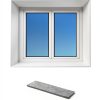 Window Sill Protector JINSHAWAN PVC Cover Board Jazz White 31.5x7.9in-6