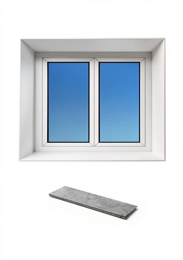 Window Sill Protector JINSHAWAN PVC Cover Board Jazz White 31.5x7.9in-6