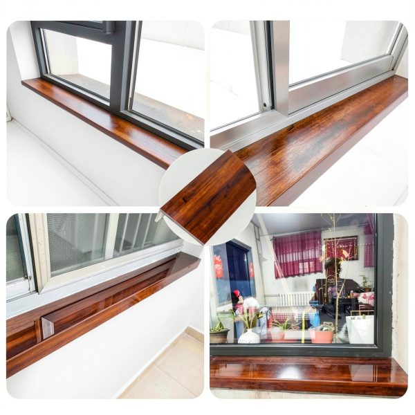 Window Sill Cover Walnut ZIMGOD Waterproof 6x48in Modern Protector-1