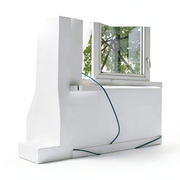 Window Sill Capping LXLZYXSF Acrylic Cover White Marble Style 60x10 cm-1